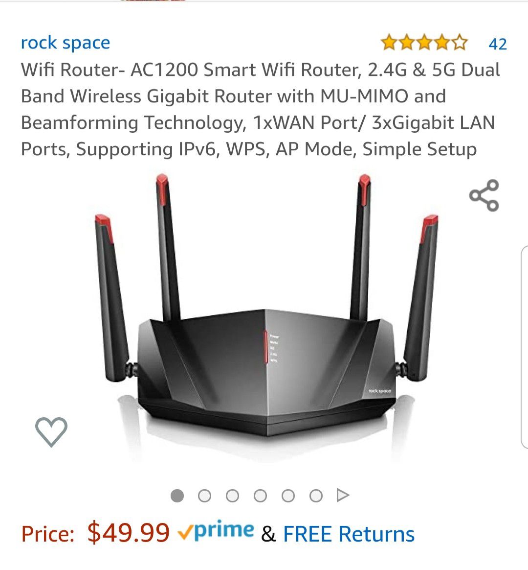 AC1200 Wifi Router