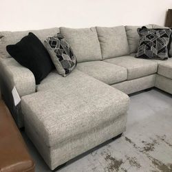 Megginson Beige U Shaped Cozy Sectional Sofa With Double Chaise 