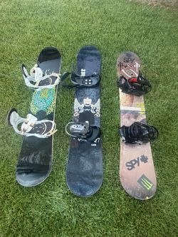 Snowboards and bindings