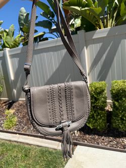 Grey leather Brighton purse