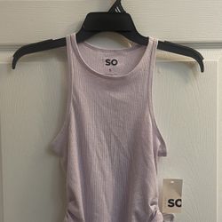 Brand New Lilac Crop Tank Top Size S Juniors 