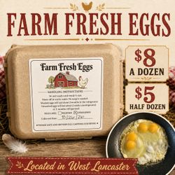 All natural farm fresh eggs