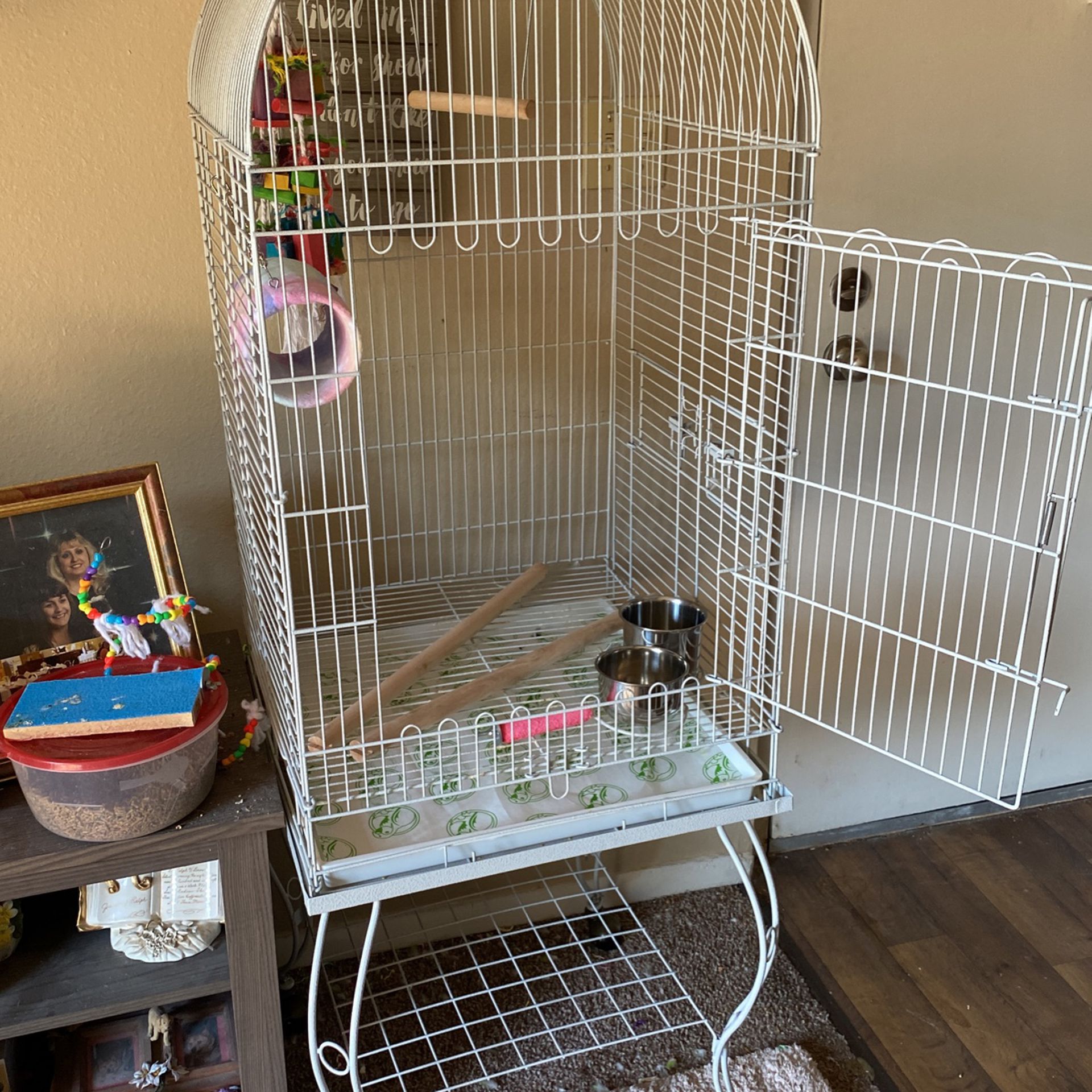 Birdcage with stand