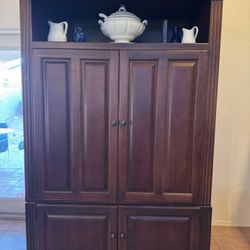 TV Media Armoire - Hooker Mahogany