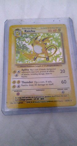 Riachu Pokemon Card