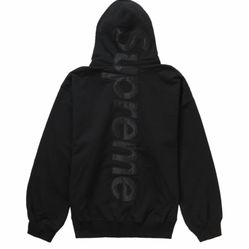 Supreme Satin Appliqué Hooded Sweatshirt 