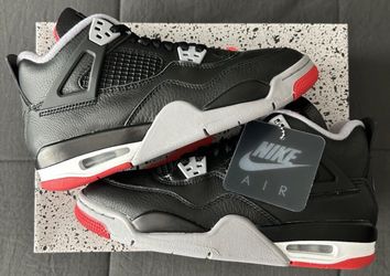 Size 7Y GS Mens/ Size 8.5 Womens Jordan 4 Retro Bred Reimagined