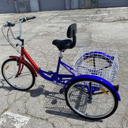 Adult Tricycle 24 in. 7 Speed Foldable Tricycle. PRICE. $250.00 FIRM!!