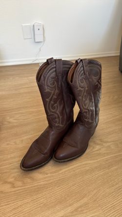 Brown Leather Western Cowboy Boots