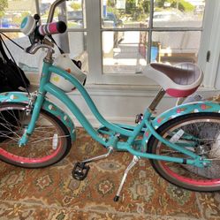 🎄 Last-Minute Christmas Gift! 🎁 Girls Electra “Ice Cream” Bike + Heart Helmet