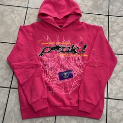 Sp5der Hoodie “Pink”