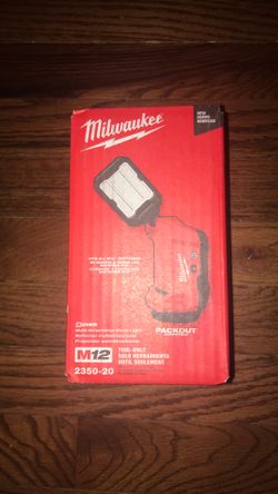 Milwaukee m12 Rover pack out light  tool olny $70 firm cash olny
