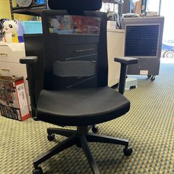 SIHOO Ergonomics office chair, mesh chair, desk chair, with adjustable lift support and lumbar support, high-back chair (black)