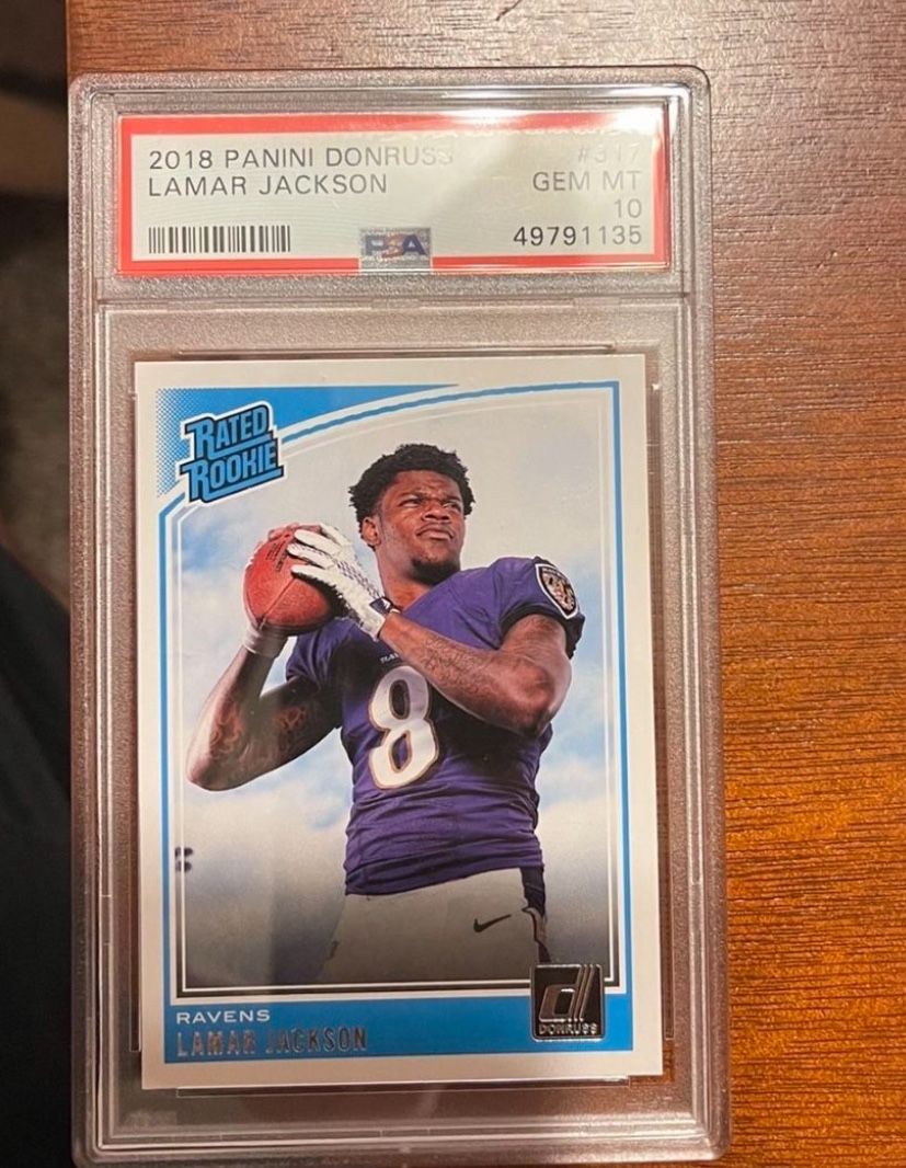 Lamar Jackson Rated Rookie Psa10