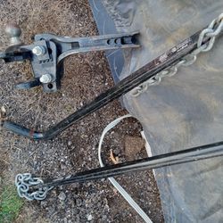 Works perfect trailer trailer stabilizer hitch with stabilizer bars.