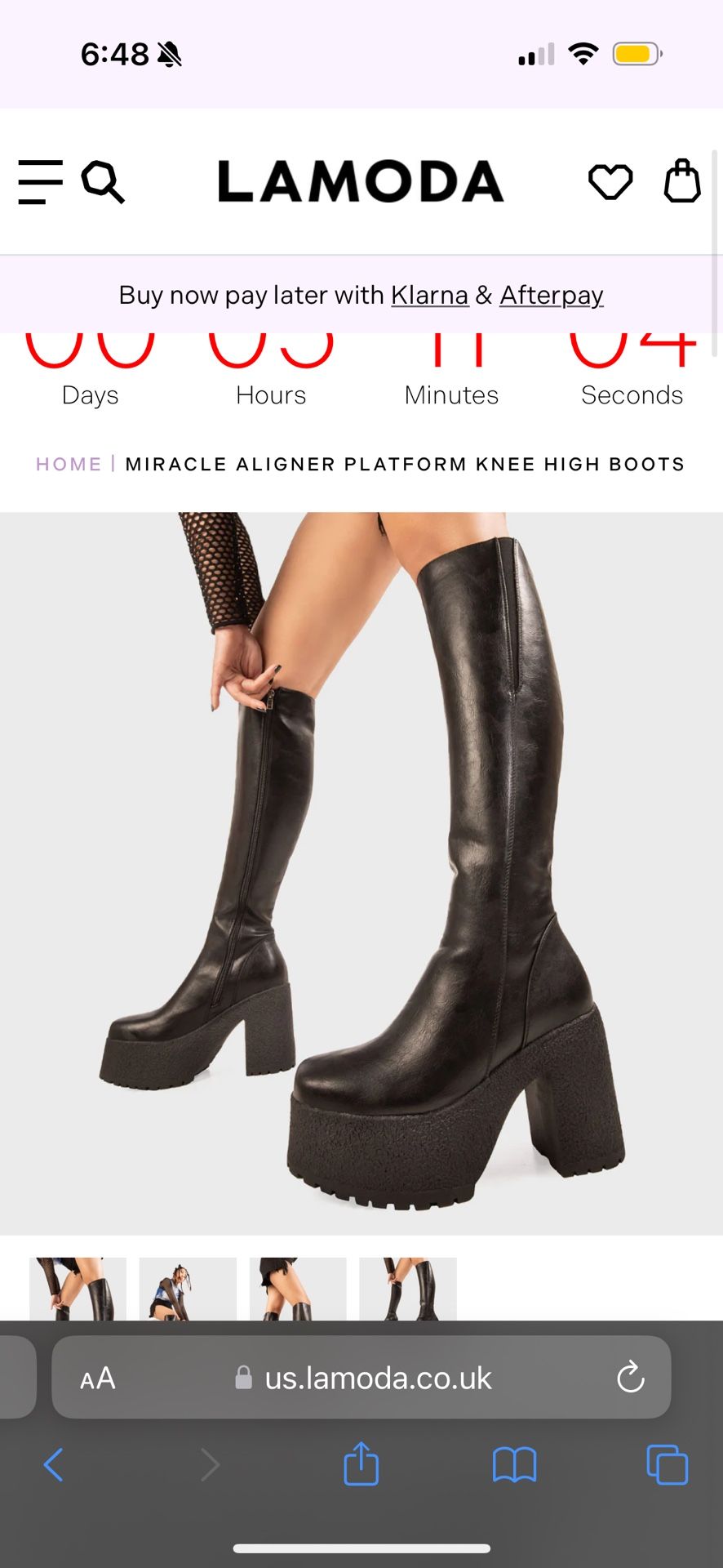 LaModa Platform High Boot