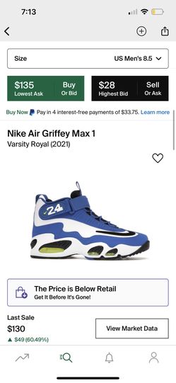 Nike Air Griffey Max 1 Varsity Royal