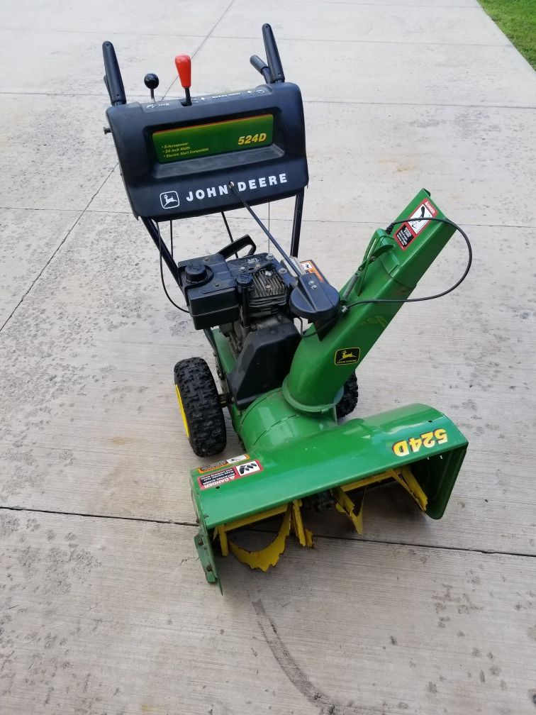 John deere 524d snowblower