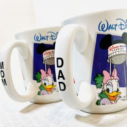 Walt Disney World Mom & Dad Coffee Mugs 