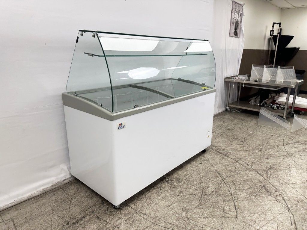 NSF 60 ins Gelato Dipping Cabinet Freezer SD551S with glass