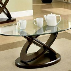 Orren Ellis Mavek Abstract Coffee Table and Decor Table Set 