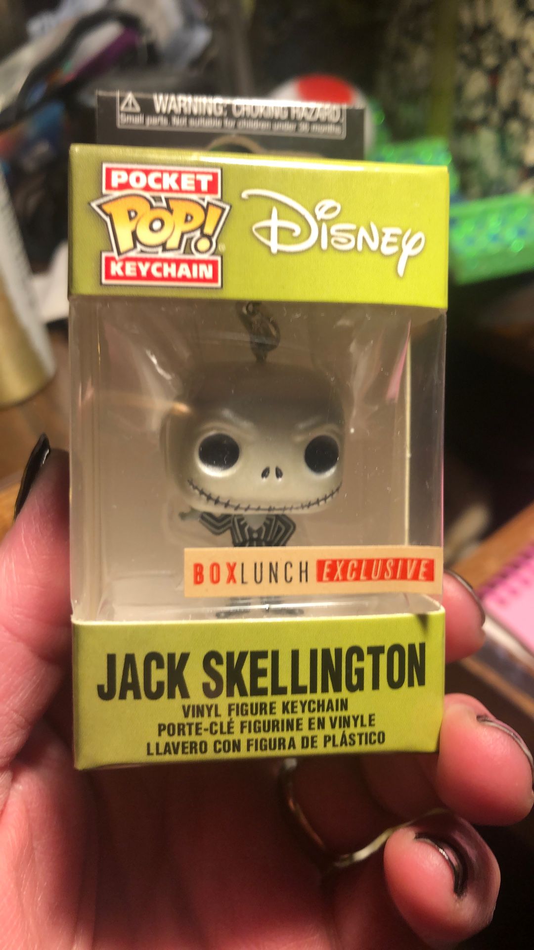 The Nightmare Before Christmas Jack Skellington Pocket Pop Keychain