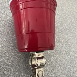 Red Solo cup Bicycle Handlebar drink Holder 