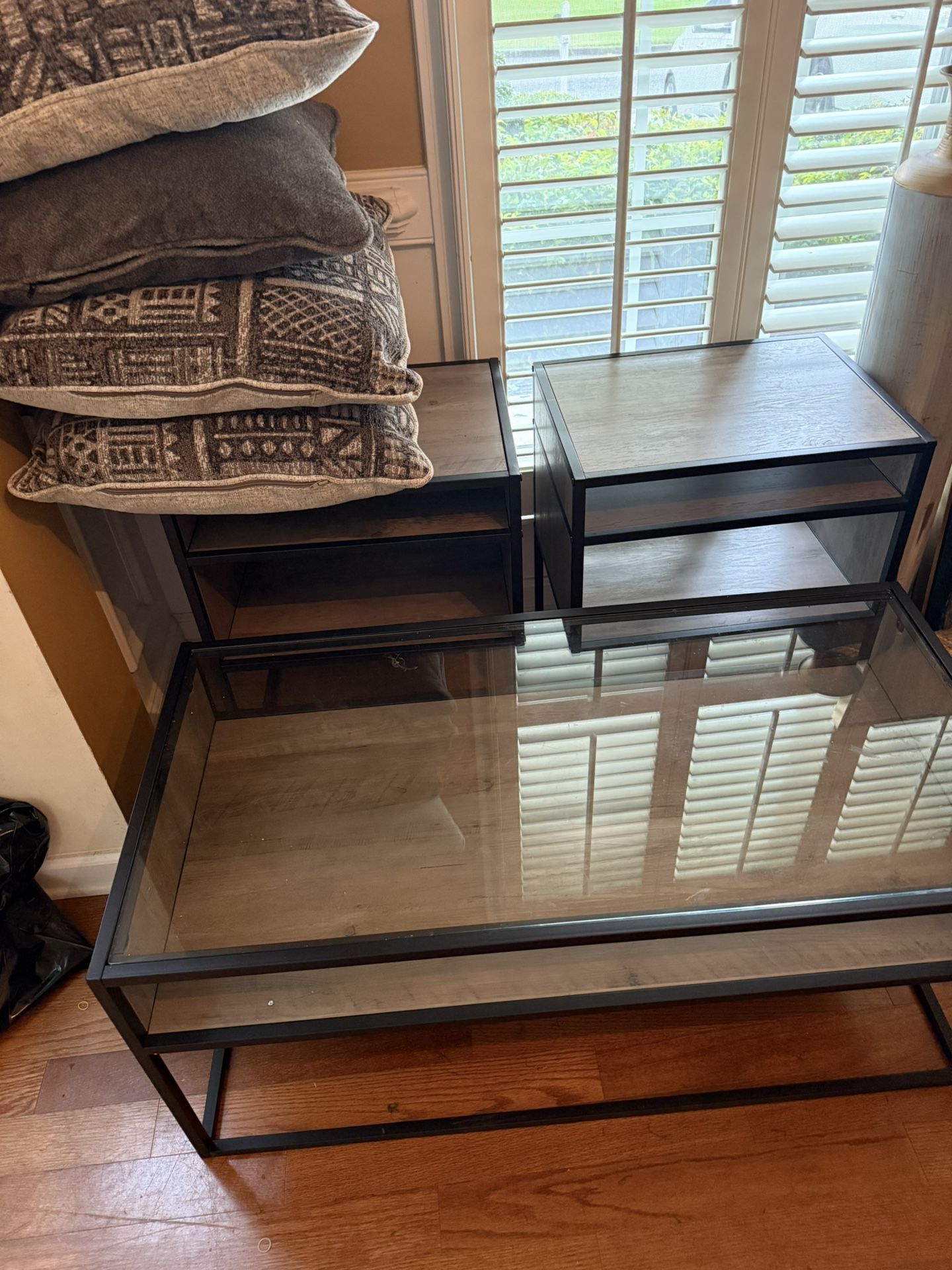 Gray Coffee And End tables Set