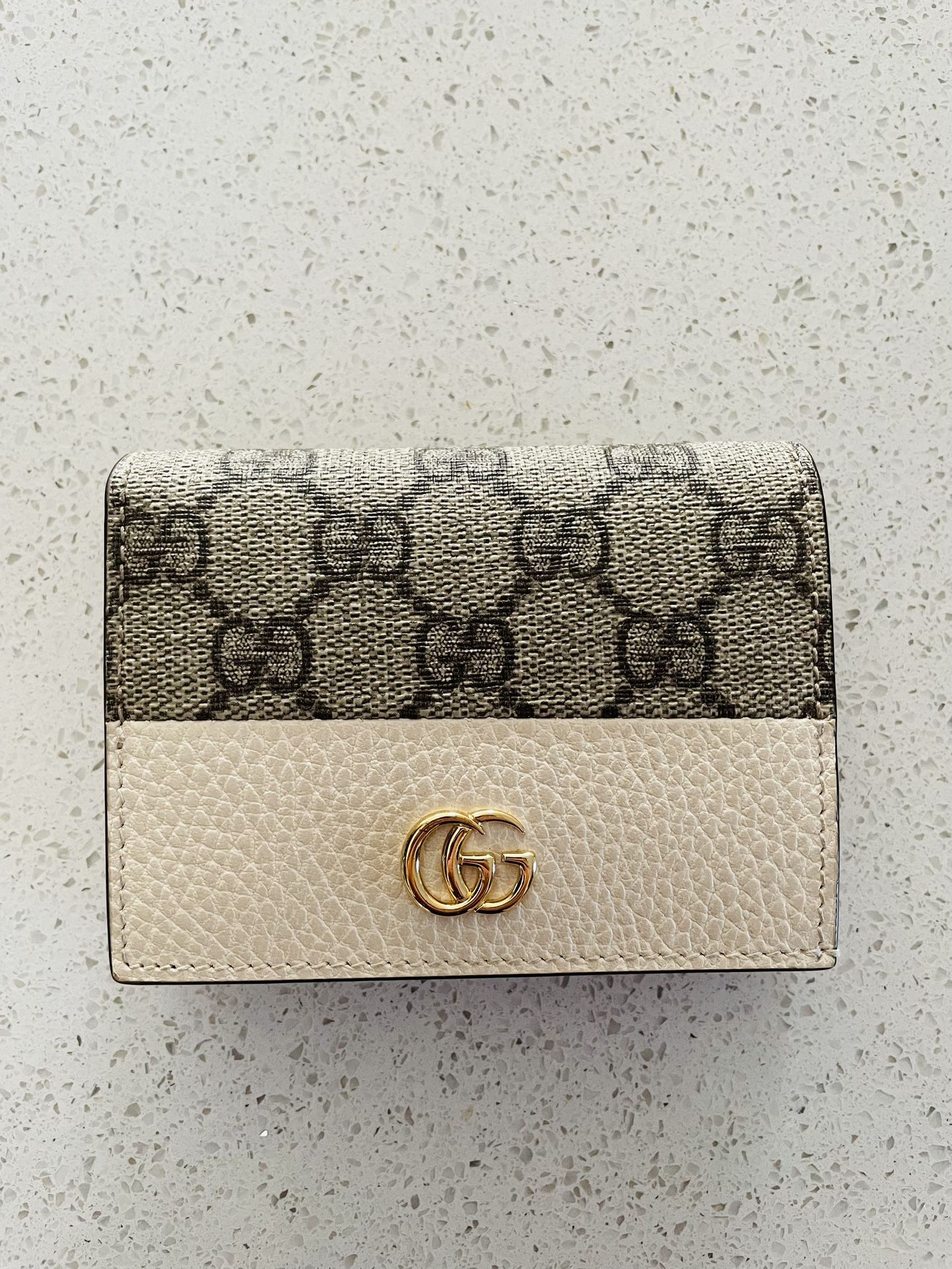 Bi-color GG Marmont small wallet