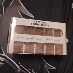 1" X 20 Rolls 5 Different Sand Paper Rolls