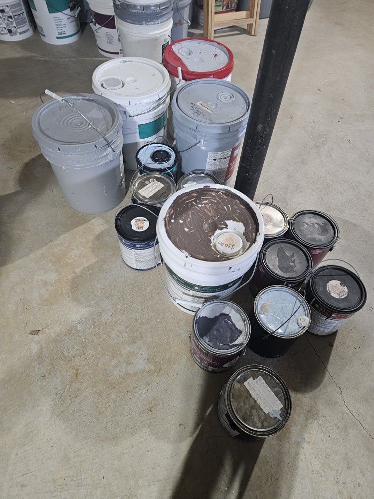 1 Gallon And 5 Gallon Grey's New Paint