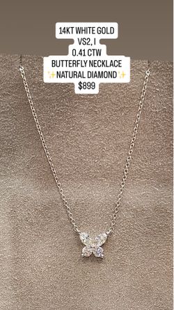 14KT DIAMOND NECKLACE, NEW IN BOX ✨