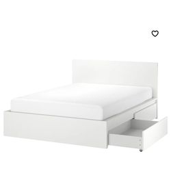 IKEA malm Full Size Bed Frame And mattress 