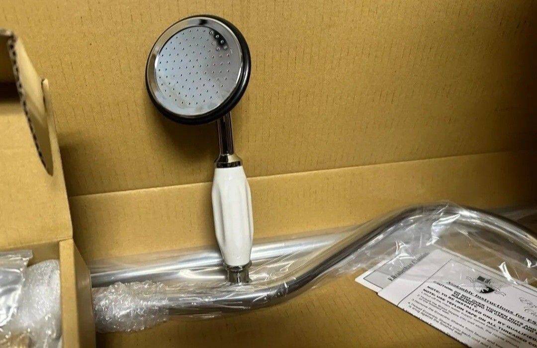 Elizabethan Classics 2-Handle 1-Spray Wall-Mount Exposed Tub and Shower Faucet. Finish Chrome ☆☆Handles or shower head not included☆☆ Elizabethan Clas