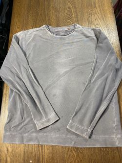 *DISTRESSED* Quicksilver Pullover Silver Edition Sweater Grey size L 24pit2pit