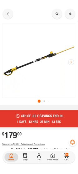 DeWalt hedge trimmer