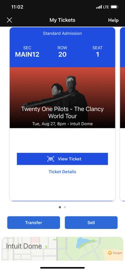 Twenty One Pilots Tickets 8/27