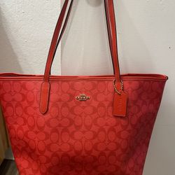 Red Coach bag 