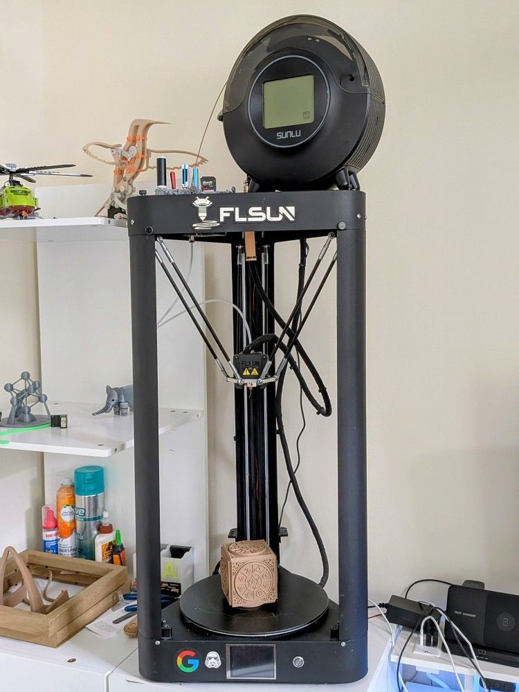 FLsun QQs Pro 3D Printer + Sunlu filament Dryer