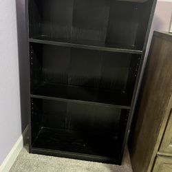 Black Bookcase/shelves