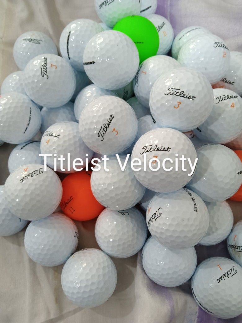 50 Used Titleist Velocity Balls In Excellent Condition NM To 4a