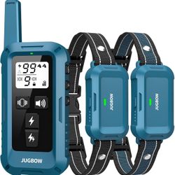 BRAND NEW 2 Dogs 4200FT Rechargeable Waterproof Training Collar with Remote for Large Medium Small Dogs (10-120lbs)
