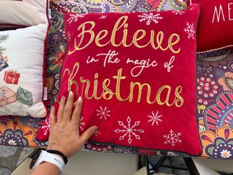 Believe in the Magic of Christmas Throw Pillow