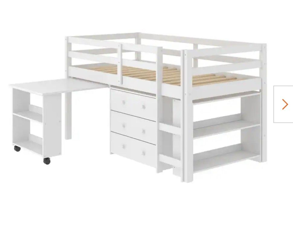 Free Twin Low Loft Bed With Desk