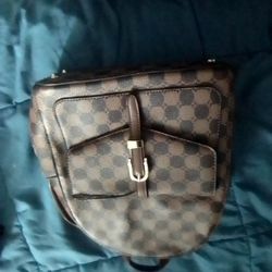 Faux Leather Mini Backpack