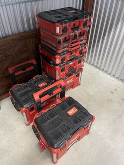 Milwaukee Rolling Pack out Tools Box 