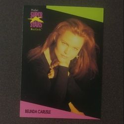1991 ProSet Belinda Carlisle #36 Pop Singer Artist Card Music Musicards Superstars Vintage Collectible Pro Set
