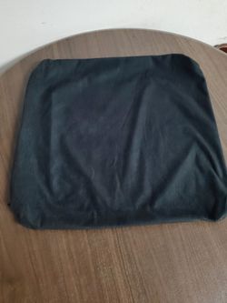 Set of 3 Black Fabric Pillow Covers -17 1/2 inches Squared.