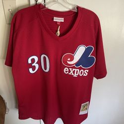 Tim Raines Montreal Expos Mitchell & Ness MLB Practice Jersey XL