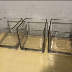 Square Floral Vases